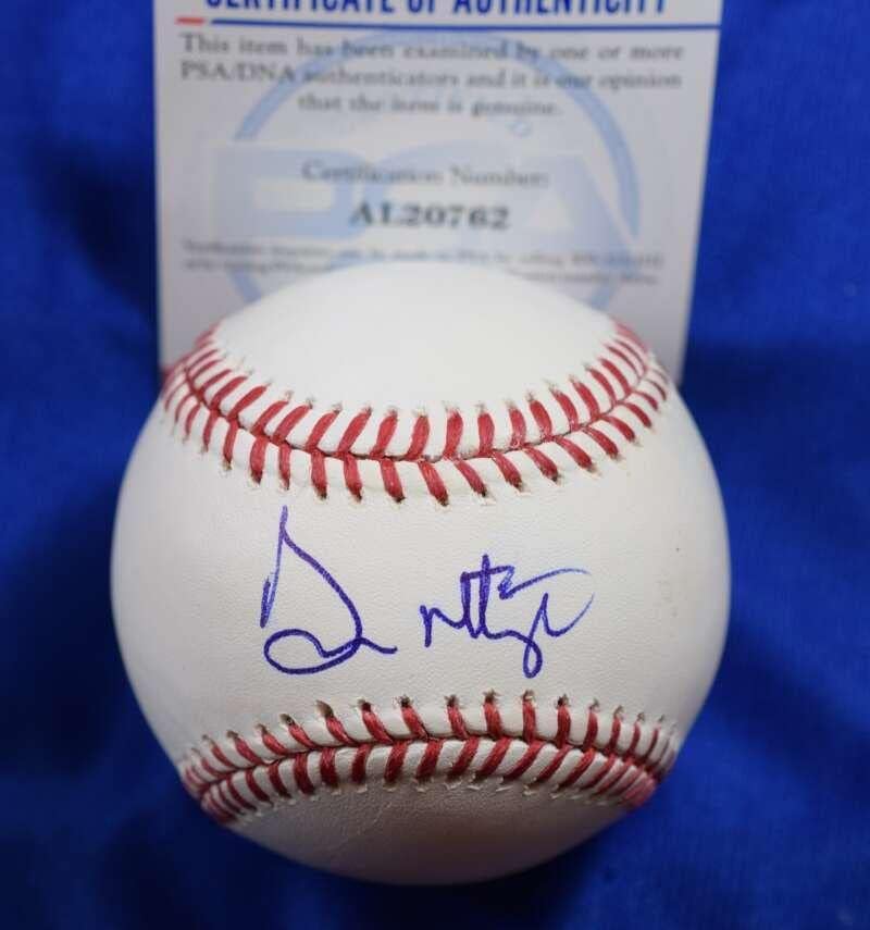 Ne Mattingly PSA DNS Autogramot Major League OML Aláírt Baseball - Dedikált Baseball