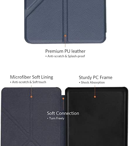JNSHZ (11 Gen - 2021) Kindle Ultrakönnyű Fedezni 11 Generációs Kindle (Fekete) - Lehajtható Fedél Smart Cover Paperwhite