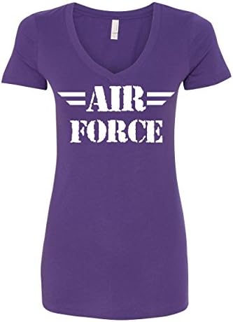 Air Force Női V-Nyakú Póló Katonai Veterán POW MIA légierő Anya