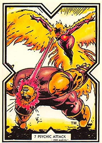 1989 Képekhez Excalibur NonSport 7 Pszichikai Támadás Hivatalos Marvel Trading Card