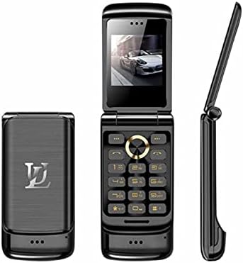 Ulcool V9 Legkisebb Flip Fém Dual Sim Kártyát Luxus Mobil Mobiltelefon (Fekete)