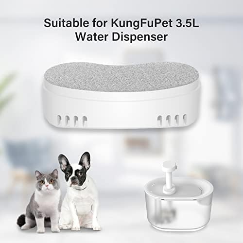 KungFuPet Csere Szűrők Kompatibilis Macska ivókút, a Víz Adagolók 2 Csomag