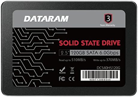 Dataram 120GB 2,5 SSD Meghajtó szilárdtestalapú Meghajtó Kompatibilis MSI B250I PRO