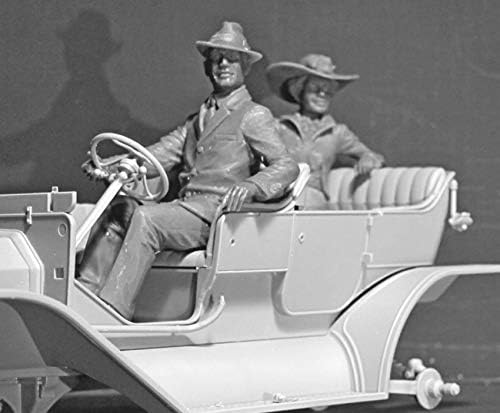 ICM 1/24 Skála Amerikai Autósok (1910-es) 2. Ábra Szett, Férfi, Vezető, illetve a Női Utas, Új Formák - Műanyag Ábra