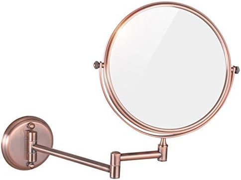 ZAAHH Kerek Kétoldalas Borotválkozó Tükör, Fürdőszoba Összecsukható 360° Forgatható Kozmetikai Hiúság Tükör (Szín : Rózsaszín,