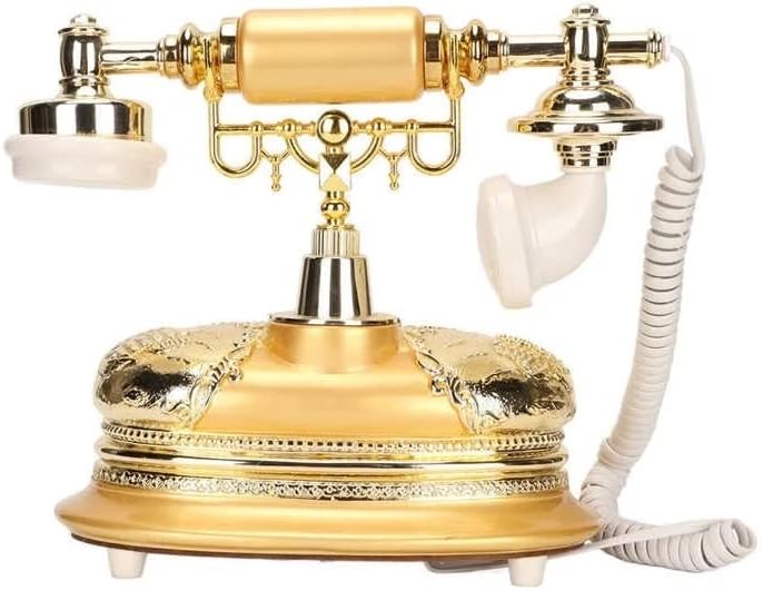 ZYKBB Antik Telefon, Vezetékes Vezetékes Otthoni Telefon Vintage, Klasszikus Kerámia Otthoni Antik Home Office LCD Kijelző