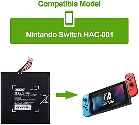Swarking Csere Akkumulátor Kompatibilis HAC-003 NintendoSwitch HAC-001 NintendoSwitch-Spielekonsole vorgesehen a Toolkit