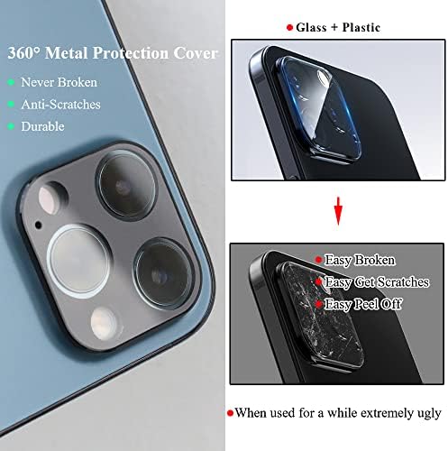 JOLOJO 2 Csomag Kamera Lencséjét Védő Kompatibilis iPhone 13 Pro/13Pro Max Tartozékok Edzett Üveg kijelző Védő fólia Sokk/vízálló,Összetörik/karcálló,az