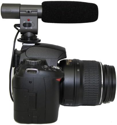 Polaroid Pro Video Kondenzátor Puska Mikrofon A Canon Vixia HF R300, R30, R32, R200, R20, R21, FS40, FS400, XF300, XF305,