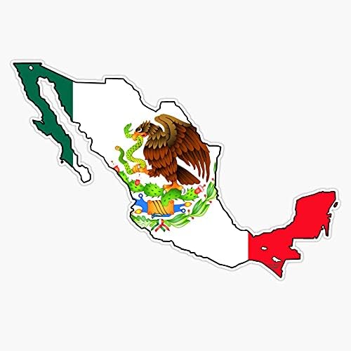 BZ Kereskedelmi Mexikó Térkép A Mexikói Zászló Vinyl Matrica Fal Laptop Matrica 5(RDB-USA-MATRICÁK-10153)