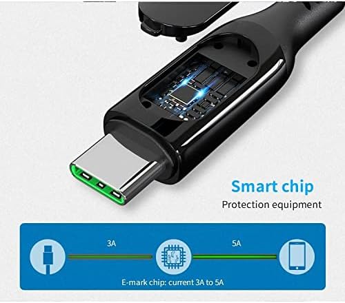 BoxWave Kábel Kompatibilis Acer TravelMate P2 (TMP215-52) (Kábel által BoxWave) - PowerDisplay PD-Kábel (6 láb) - USB-C-USB-C