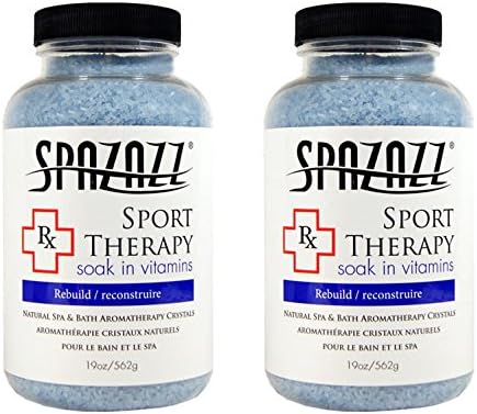 Spazazz Aromaterápiás Gyógyfürdő, valamint Fürdő Kristályok -Terápia (2 Csomag) (Sport Terápia - 2pk)