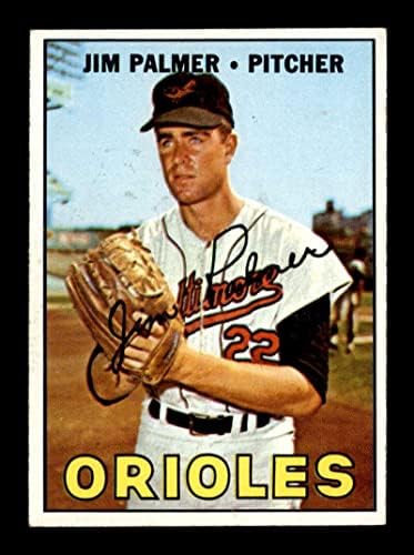 475 Jim Palmer HOF - 1967-ben Topps Baseball Kártyák (Csillag) Osztályozott VGEX - Baseball Asztalon Dedikált Vintage Kártyák