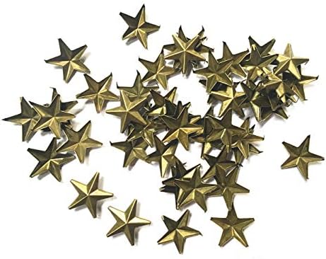 Csillag Stud, 100 Db Csillag Alakú Szegecsekkel, Fém Karom Gyöngyök Nailhead Punk Szegecsek Tüskékkel (Bronz, 15 mm)