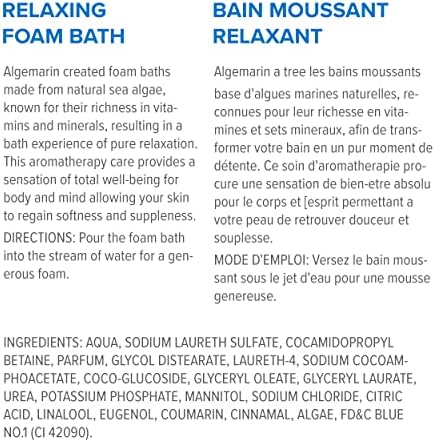 Algemarin Eredeti Illat, habfürdő – Európai Tengeri Alga, Aromaterápia (1-Pack, 750 ml)